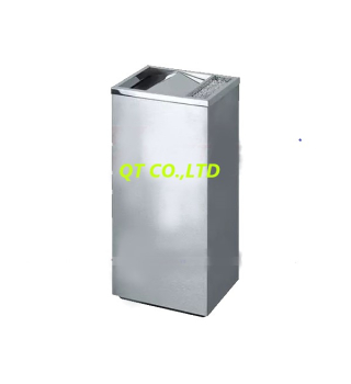 Thùng Rác Inox Vuông Nắp Lật 305 x 245 x 605 mm